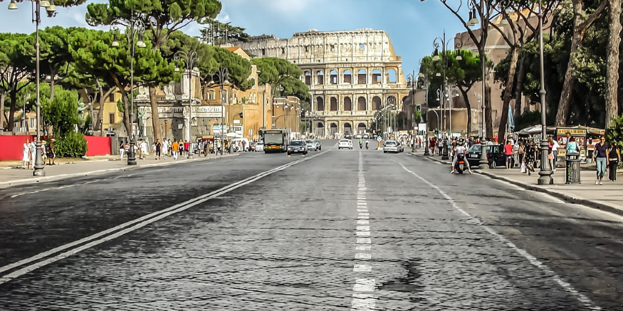 visit the Colosseum in Rome